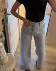 Jean ceinture tressé