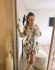 Robe fluide imprimé