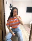 T-shirt rayures OVERSIZE