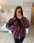 Blouson bordeaux