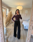 Pull maille asymétrique BORDEAUX