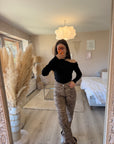 Pull maille asymétrique NOIR