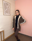 BLAZER CHOCOLAT AVEC CAPUCHE