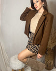 VESTE BLAZER MARRON