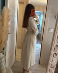 Robe chemise crème