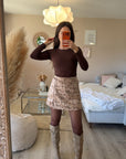 Jupe short bambi BEIGE