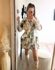 Robe fluide imprimé