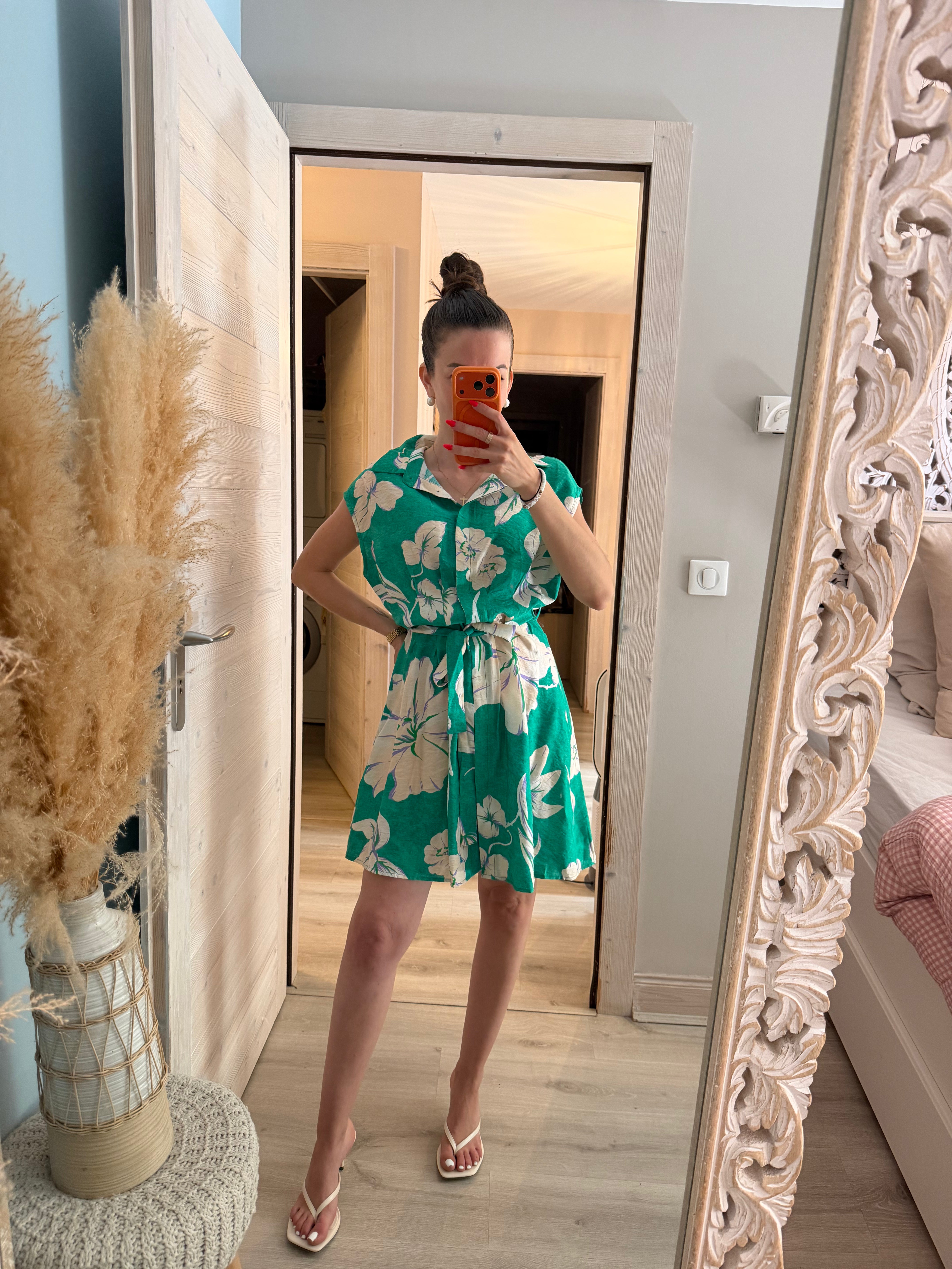 Robe chemisier motifs