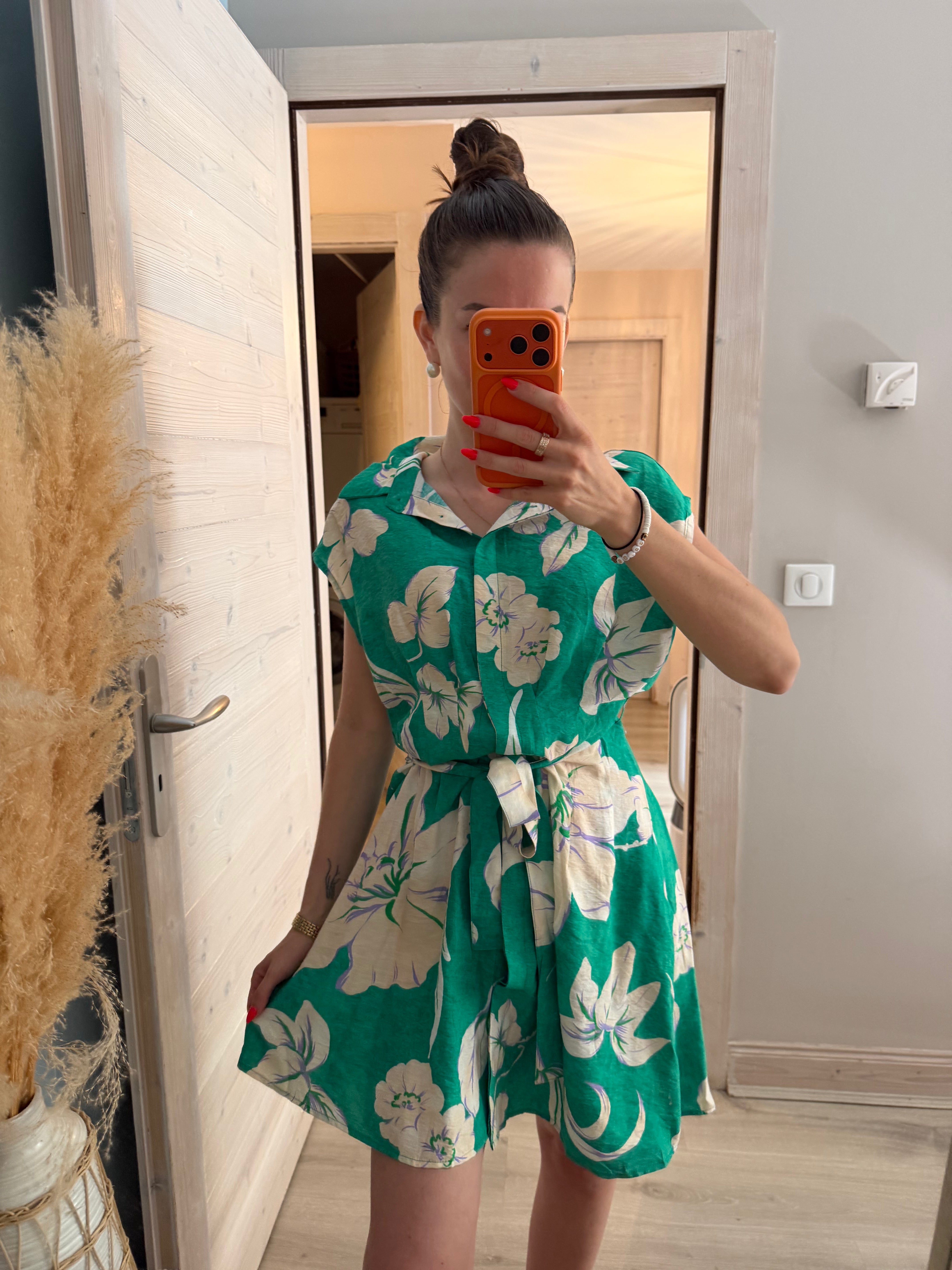 Robe chemisier motifs