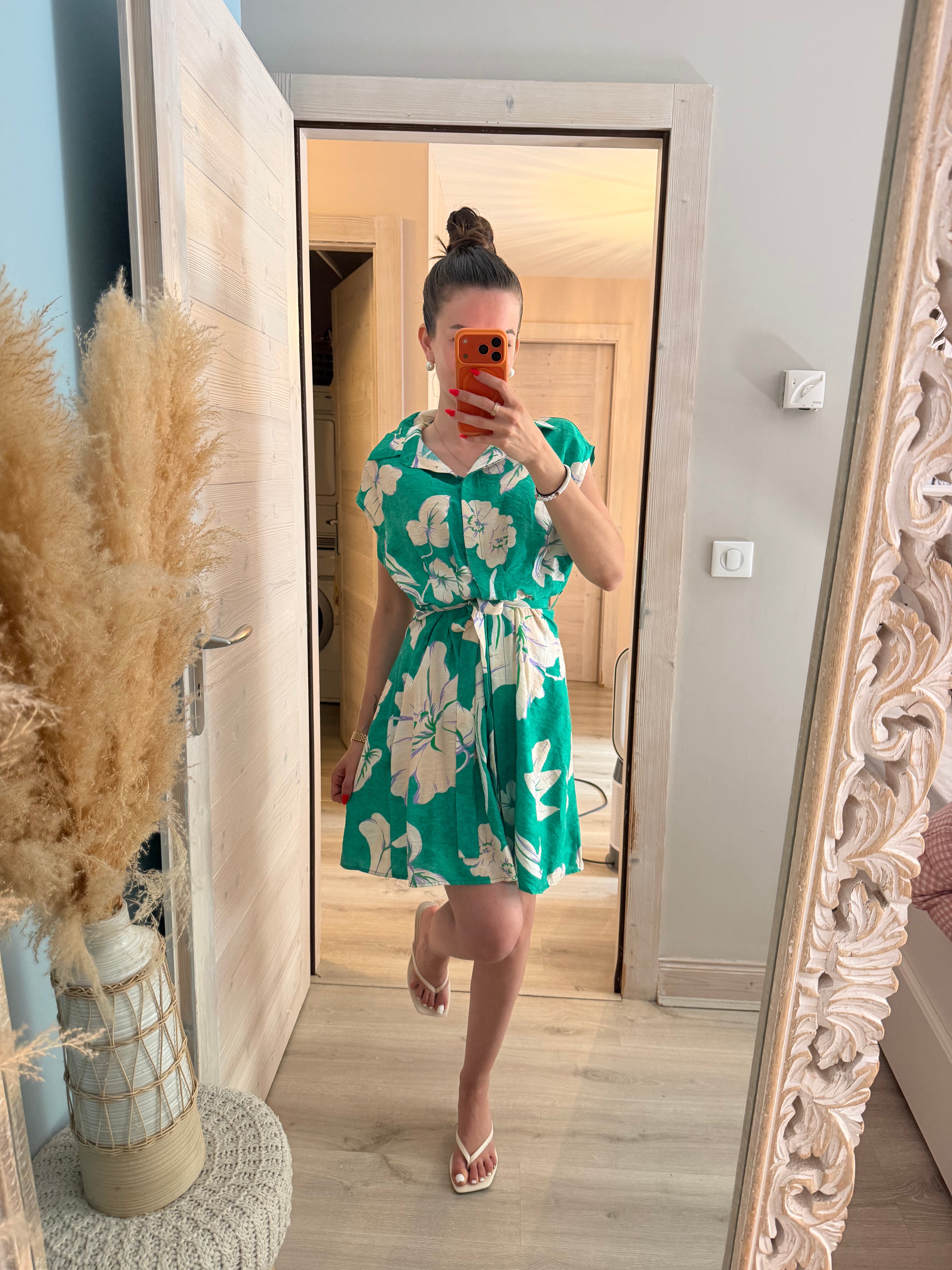Robe chemisier motifs