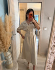 Robe chemise crème