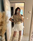 Pull sans manche camel