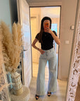 Jean ceinture tressé
