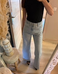 Jean ceinture tressé