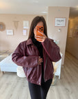 Blouson bordeaux