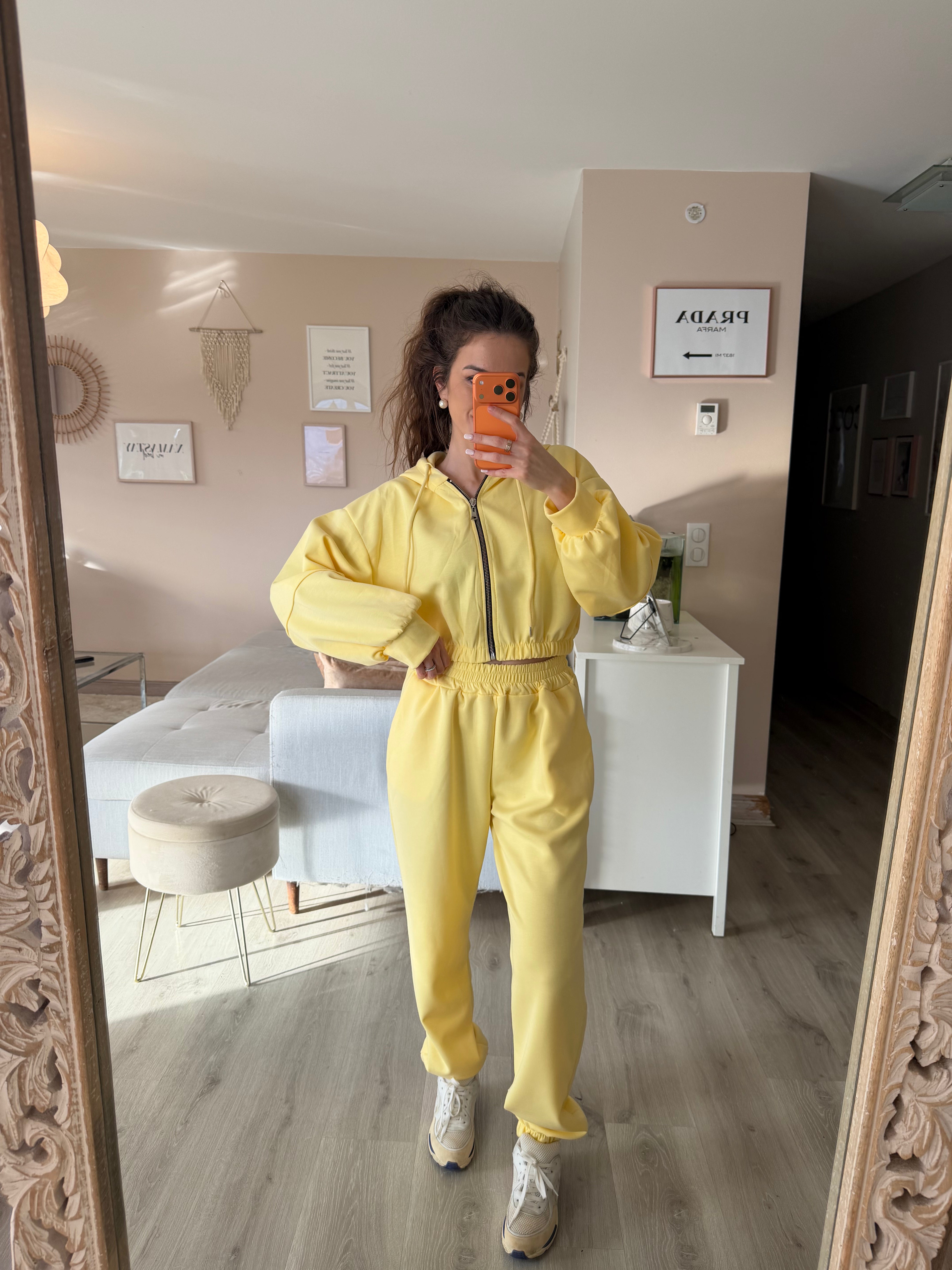 Ensemble jogging jaune