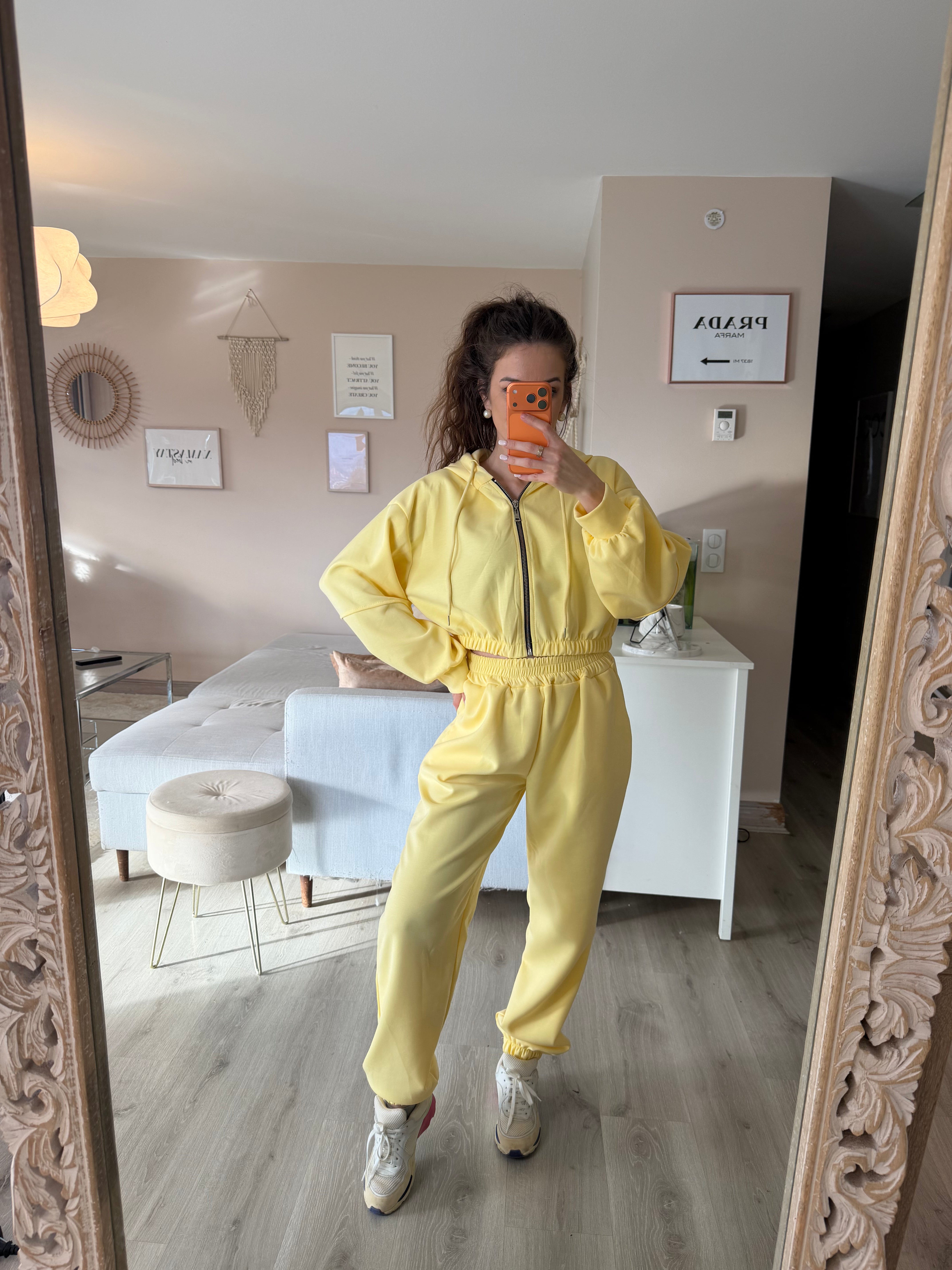 Ensemble jogging jaune