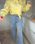 Jean citron extensible