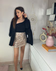 JUPE SEQUIN DORÉE