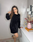ROBE SEQUIN NOIRE