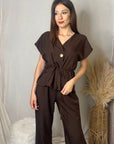 ENSEMBLE CHIC MARRON