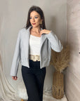 VESTE BLAZER GRISE